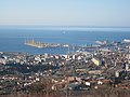 Vista della città di Trieste dal Monbeau