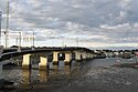 Veterans Memorial Bridge entering Beverly MA