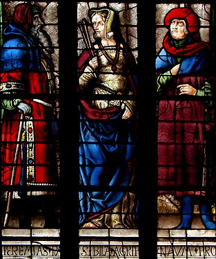 Chapelle Saint-Louis : Jérémie, Sibylle Agrippine, Nahum.