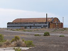 Hangar of the Enola Gay on the former Wendover Army Air Field, January 2006 Wendover AFB - Hangar.jpg