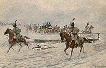 Наполеон на Ошмянском тракте. 1812 год.