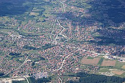 Flygbild över Živinice