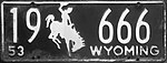 Номерной знак Вайоминга 1953 года.jpg