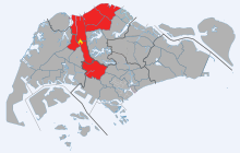 Areas which had disruptions to the various connectivity services from M1, StarHub and Singtel due to the 2013 Bukit Panjang Internet Exchange fire. 2013 Bukit Panjang Internet Exchange fire affected areas.svg