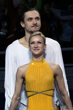 Tatjana Volosožar ja Maksim Trankov Sotšin olympialaisissa 2014.