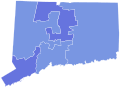 Results for the 2022 Connecticut gubernatorial election by congressional district.