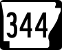 Highway 344 marker