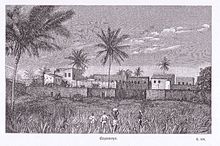 Bagamoyo en la 1890-aj jaroj