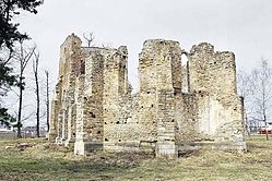Ruins of the early 15th century Roman Catholic church