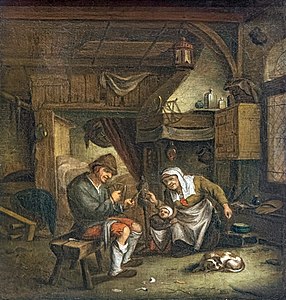 David Teniers der Ältere, Holländisches Interieur.