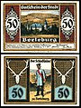 50 Pfennig Notgeldschein von Berleburg (1921)