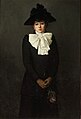 Retrato de una mujer joven sosteniendo una rosa (Retrato de la señorita R.), 1892. Museo Nacional de Varsovia