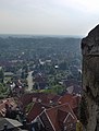 Blik over Bad Bentheim van de kruittoren van kasteel Bentheim