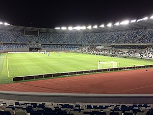 Beim Rückspiel der 2. Qualifikationsrunde der UEFA Champions League 2017/18 zwischen dem FC Samtredia und Qarabağ Ağdam