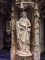 One of the Sibyl figures on the base of Philibert's tomb