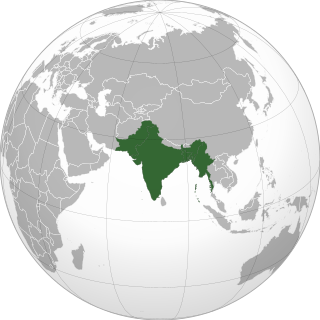 イギリス領インド（東インド会社統治時代）の位置