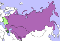 Purple: CSTO bloc in the CISGreen: GUUAM bloc in the CIS.Pink: Other CIS state.