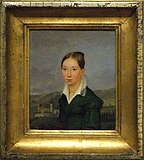 Frau von Kieser (Öl auf Leinwand, kleinformatig, undatiert, um 1810)