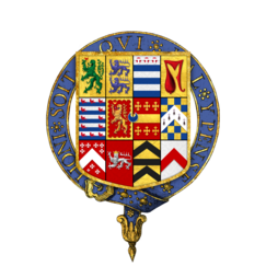 Coat of arms of Sir Andrew Dudley, KG.png