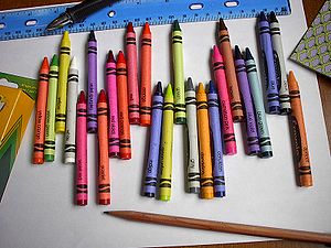 Crayola crayons, 24 pack, 2005.