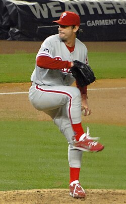 Moyer pitched with the Phillies for five seasons DSC01157 Jamie Moyer.jpg
