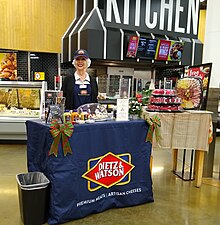 Dietz and Watson brand ambassador offering in-store product promotion in The Villages, Florida.
