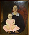 Eliza Dennison Wiggin and Child, 1836, oil on canvas - Cape Ann Museum - Gloucester, MA