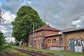 Bahnhof mit Toilettenhäuschen