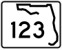 State Road 123 marker