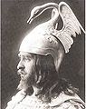 Le chanteur d'opéra français Paul Franz (1876-1950) personnifiant Lohengrin, années 1910
