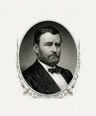 BEP engraved portrait of Grant as President.