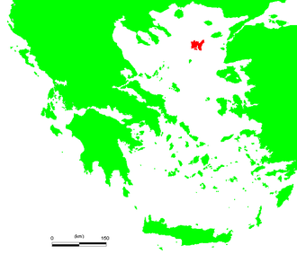 Location of Lemnos, ancestral home of the Greek wine grape Limnio. GR Lemnos.PNG