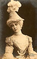 Julia Sedova costumed for the Pizzicato of Act II. Saint Petersburg, 1900.