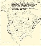 Distribuzione della C. aquatica nel continente nordamericano.