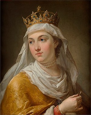 Portrait of Queen Jadwiga of Poland.