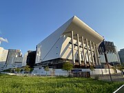 建設中のKアリーナ横浜（2022年5月撮影）