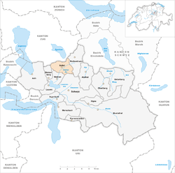 萨特尔在施维茨区的位置