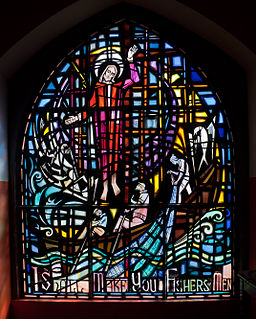 Kilmore Quay St Peter's Church Window I Shall Make You Fishers of Men 2010 09 27