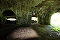 L'intérieur d'une caponnière du fort.