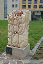 Labyrinthstein an der Kramergasse in Dresden