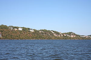 Houses on Lake of the Ozarks, Missouri, USA. M...