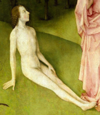 La position des jambes d'Adam est très semblable à celle du Jésus de Gérard David.