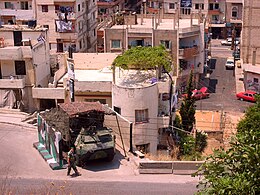 Description de l'image Lebanese army on Syria Street.jpg.