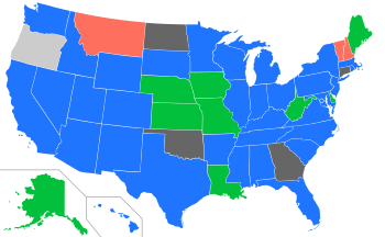 Libertarian Party presidential primary results by delegate roll call, 2016.svg