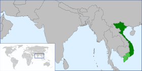 Localização de Vietnã