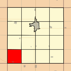 Location in Clay County