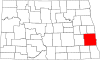 Map of North Dakota highlighting Cass County Map of North Dakota highlighting Cass County.svg