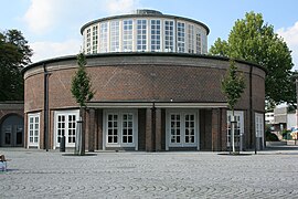 Die 1919 von Heinz Stoffregen entworfene Markthalle in Delmenhorst
