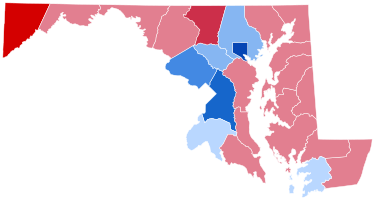 Maryland Presidential Election Results 2000.svg