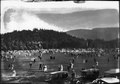 Memorial Exercises after the death of U.S. President Warren G. Harding held August 10, 1923 on a field at Acadia National Park